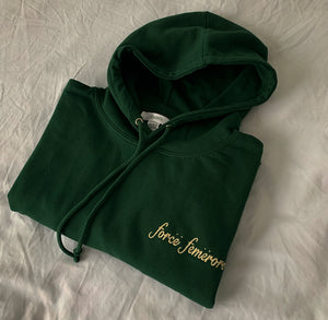 Emerald green hoodie hot sale